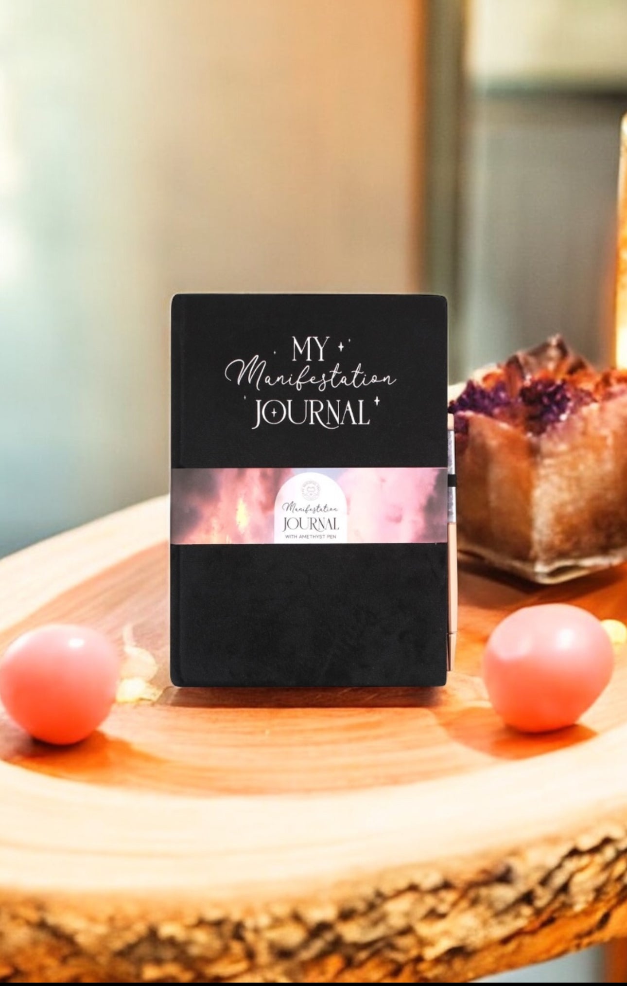 My Manifestation Journal with Amethyst Pen