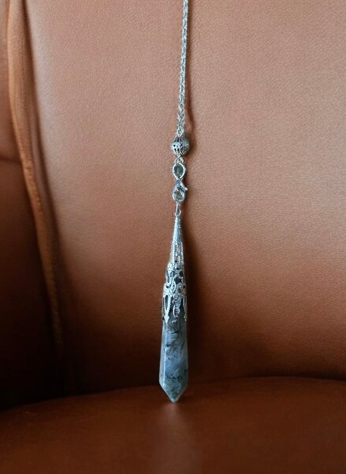 Grey Moonstone Pendulum