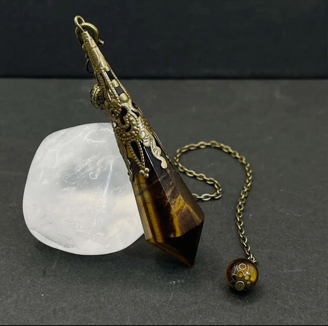 Tigers Eye Protection Pendulum